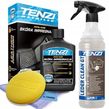 shumee TENZI LEDER KOMPLET ZA OBNOVO ZA PRANJE IN ČIŠČENJE USNJA IN USNJENEGA OBLAZINJENJA