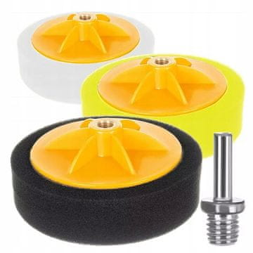 shumee KOMPLET POLIRNIH GOBIČ ZA POLIRANJE BARVE ZA VRTALNIK XXL 150 mm