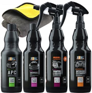shumee ADBL KOMPLET KOZMETIKE ZA ČIŠČENJE PLASTIKE AVTOMOBILA NA PLATIŠČIH IN KOKPITNI PLATIŠČIH