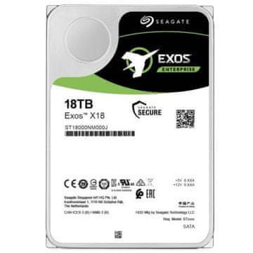 Seagate Exos X18 12TB 3,5" SATA 3 256MB 7200rpm ST12000NM000J trdi disk