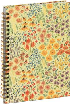 nb grafo Zvezek spirala A5 črte trde platnice, 100 listov, 0349.03 Rumen