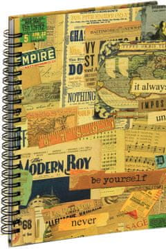 nb grafo Zvezek spirala A5 črte trde platnice, 100 listov, 0351.04 Časopis