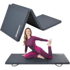 Enero ZLOŽLJIVA GIMNASTIČNA VZMETNICA 180×60×5 CM – SIVA