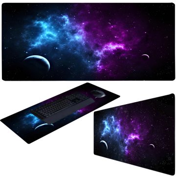 Retoo Igralna podloga za miško za igralce, XXL 80 x 40 cm – galaksija