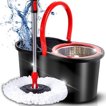 Retoo 360° vrtljivi mop s teleskopskim ročajem in vedrom
