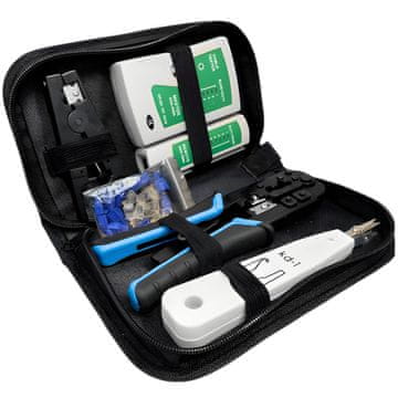 Retoo Orodje za stiskanje omrežnih kablov, RJ45 vtičnikov - komplet