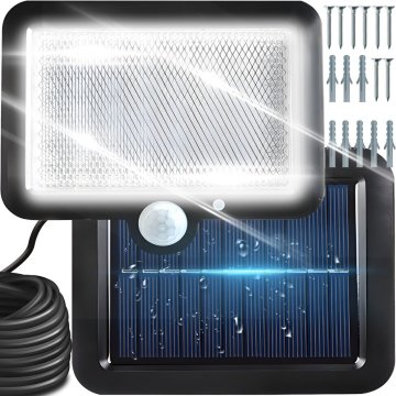 Retoo Zunanja sončna svetilka s senzorjem gibanja v mraku, 108 LED-diodami, 2200 W