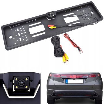 Retoo Zadnja kamera za avtomobil v okviru za registrsko tablico RCA