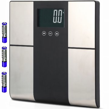 Retoo Analitične kopalniške tehtnice z merjenjem maščobe, vode, mišic, BMI in KCAL, LCD zaslon, do 225 kg