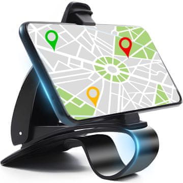 Retoo Avtomobilski nosilec za telefon s sponko za armaturno ploščo 4-6,5''