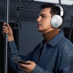 BASEUS Bass 30 Max Bluetooth 5.3 brezžične slušalke preko ušes – bele