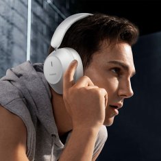 BASEUS Bass 30 Max Bluetooth 5.3 brezžične slušalke preko ušes – bele