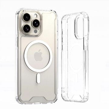 HURTEL iPhone 16 Clear Corner Case MagSafe ovitek - prozoren