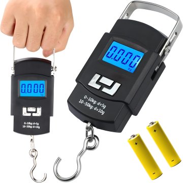 Retoo Ročni ribiški prtljagni kavljiček z nosilnostjo do 50 kg