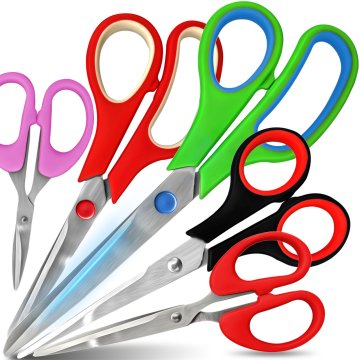 Retoo Komplet univerzalnih šolskih škarij - 5 kosov.