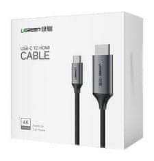 Ugreen Kabel, prehodnik HDMI – USB-C, 4K, 60 Hz, 1,5 m, črno-siv