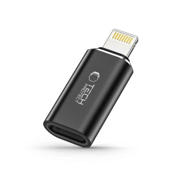 Tech-protect Adapter iPhone Lightning (moški) na USB-C (ženski) - črn