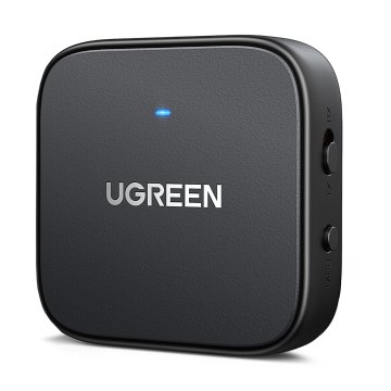 Ugreen Bluetooth 5.2 TX RX mini Jack USB-C RCA avdio oddajnik/sprejemnik – črn