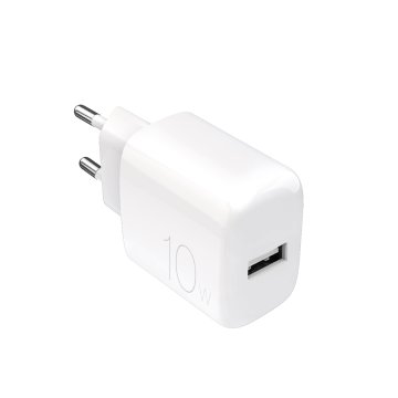 Puro PROLITE 10W USB-A omrežni polnilnik - bel