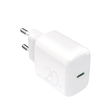 Puro PROLITE 20W USB-C omrežni polnilnik - bel