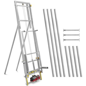 MSW Gradbeno dvigalo z daljinskim upravljalnikom, 10 m, do 300 kg, 1500 W