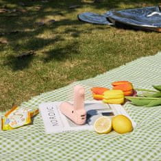 JISULIFE Mini prenosni ventilator s funkcijo power banke, svetilko, USB-A USB-C 2000 mAh – roza