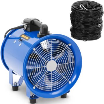MSW Industrijski ventilator z 10 m cevjo, 2700 m³/h, premer 280 mm