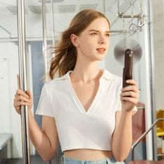 JISULIFE Mini prenosni ventilator s funkcijo power banke, svetilko, USB-A USB-C 2000 mAh – rjava