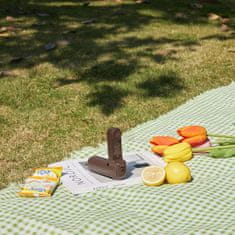 JISULIFE Mini prenosni ventilator s funkcijo power banke, svetilko, USB-A USB-C 2000 mAh – rjava