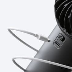 JISULIFE Mini ročni ventilator USB-C 3600mAh - črn