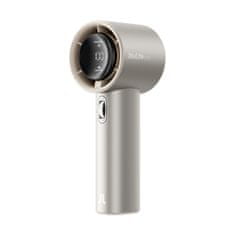 JISULIFE Mini prenosni kovinski ventilator USB-C 5000mAh - svetlo rjava