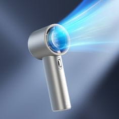 JISULIFE Mini prenosni kovinski ventilator USB-C 5000mAh - svetlo rjava