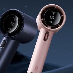 JISULIFE Mini ventilator, prenosni ventilator - 3600 mAh - roza