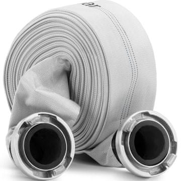 Hillvert Ploščata gasilska cev za vodo s Storzovim priključkom 3'' 76 mm 8-24 bar 30 m