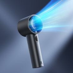 JISULIFE Mini prenosni kovinski ventilator USB-C 5000 mAh – temno siva barva