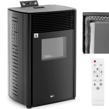MSW Stoječa peletna peč z daljinskim upravljalnikom, 50–325 m³, 13.000 W