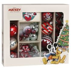 Disney Disney Mickey Mouse SET okraskov, NELOMLJIVI okraski za božično drevo, plastični okraski, SET 25 kosov