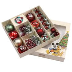 Disney Disney Mickey Mouse SET okraskov, NELOMLJIVI okraski za božično drevo, plastični okraski, SET 25 kosov