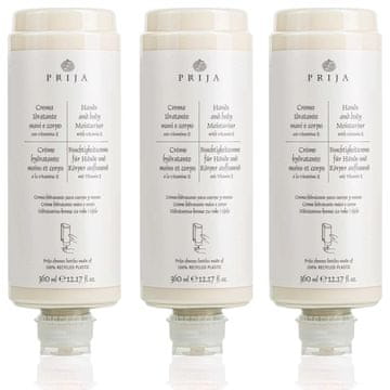 PRIJA PRIJA 2v1 vlažilna krema za roke, losjon za telo z vitaminom E, polnilo za razpršilnik 360 ml