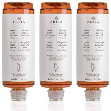 PRIJA PRIJA tekoče milo z izvlečkom ginsenga, polnilo za dozirnik, VEGAN 360 ml