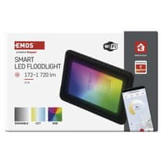 Emos ZSW100 GoSmart LED reflektor 20 W, 1720 lm, RGB+CCT, IP65
