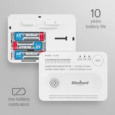 Rebel TOOLS Detektor ogljikovega monoksida na baterije LED 85dB