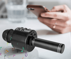 Blow PRM402 KARAOKE mikrofon z zvočnikom, 5W, brezžični, BT, Android + iOS, črn