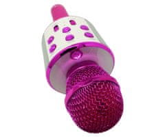 Blow PRM402 KARAOKE mikrofon z zvočnikom, 5W, brezžični, BT, Android + iOS, roza - rabljeno