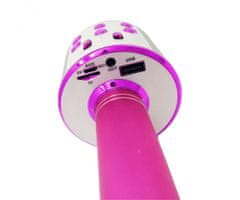 Blow PRM402 KARAOKE mikrofon z zvočnikom, 5W, brezžični, BT, Android + iOS, roza - rabljeno