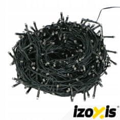 Izoksis Zunanje novoletne lučke veriga 500 LED toplo bela 8 funkcij 35m