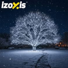 Izoksis Zunanje novoletne lučke veriga 500 LED hladno bela 8 funkcij 35m