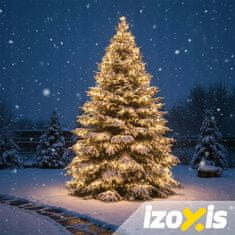Izoksis Zunanje novoletne lučke veriga 500 LED toplo bela 8 funkcij 35m
