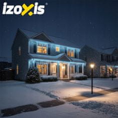Izoksis Zunanje novoletne lučke zavesa 300 LED hladno bela 8 funkcij 15m