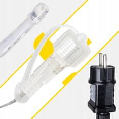 Izoksis Zunanje novoletne lučke zavesa 100 LED toplo bela 8 funkcij 4m